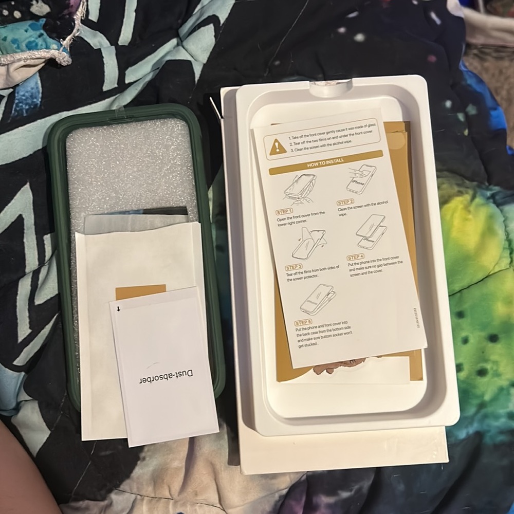 Brand new pine green apple iPhone 14 pro max phone case still in box.